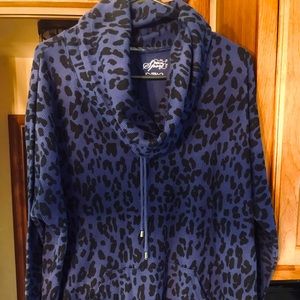 Style & Co. Sport Ladies Casual Cowl Neck Animal Print Top